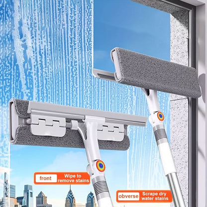 360° Rotating Glass Squeegee with Long Handle-Galonda