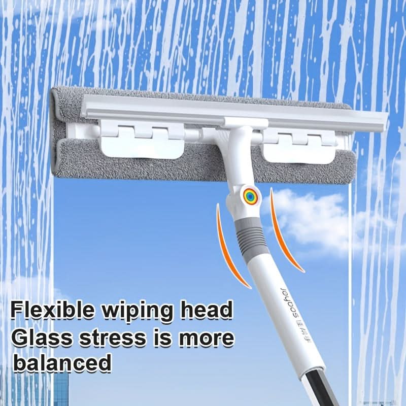 360° Rotating Glass Squeegee with Long Handle-Galonda