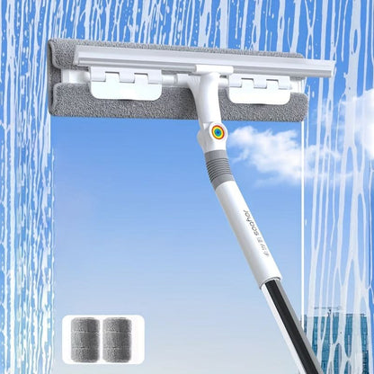 360° Rotating Glass Squeegee with Long Handle-Galonda