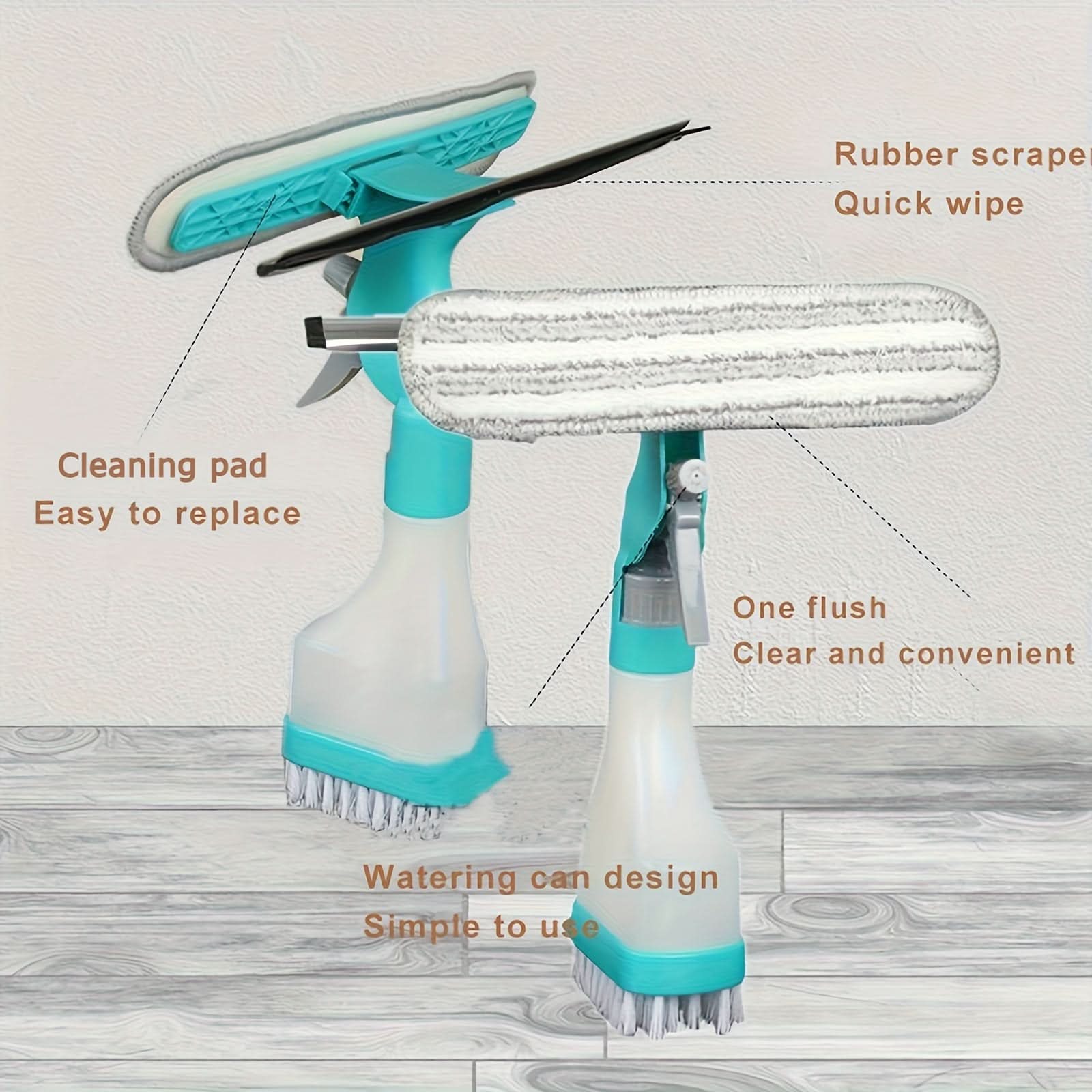 4-in-1 Multifunction Glass Cleaning Tool for Everyday Household Cleaning-Galonda
