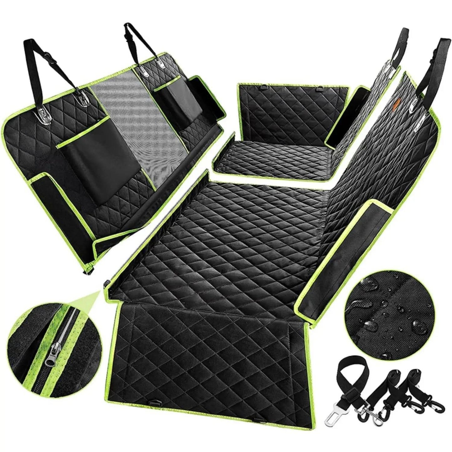 6-in-1 Multi-Functional Dog Car Seat Cover for Comfort & Cleanliness-Galonda