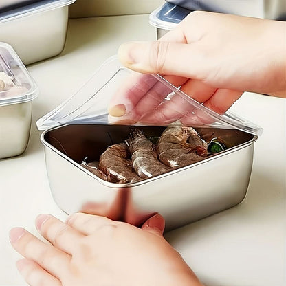 7-Piece Stainless Steel Food Storage Containers Set for Meal Prep-Galonda
