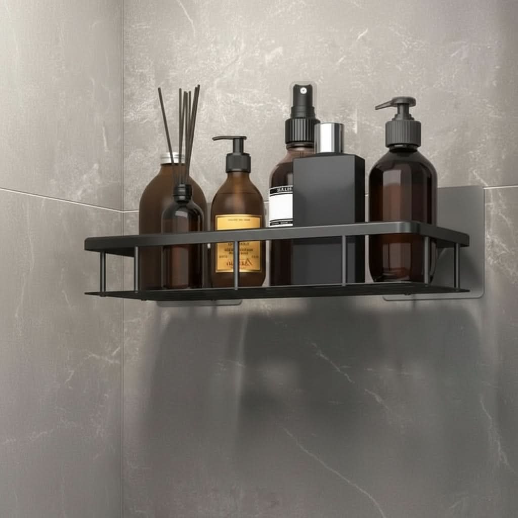 Adhesive Bathroom Shelf Easy Storage Shower Organizer-Galonda