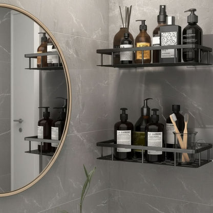 Adhesive Bathroom Shelf Easy Storage Shower Organizer-Galonda