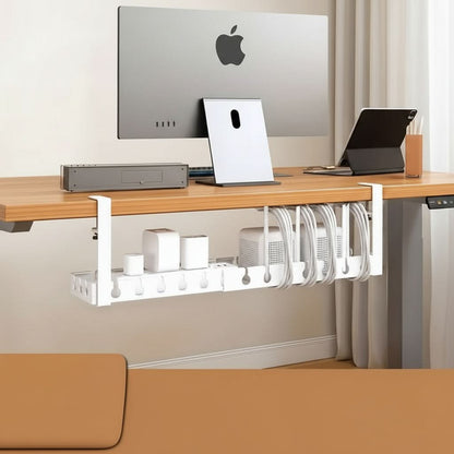 Adjustable Under-Desk Cable Organizer for Clutter-Free Workspaces-Galonda