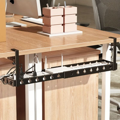 Adjustable Under-Desk Cable Organizer for Clutter-Free Workspaces-Galonda