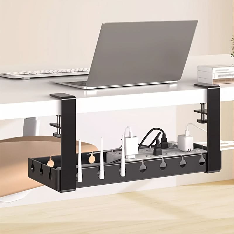 Adjustable Under-Desk Cable Organizer for Clutter-Free Workspaces-Galonda