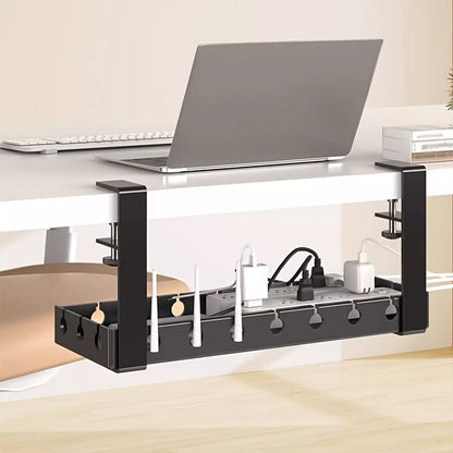 Adjustable Under-Desk Cable Organizer for Clutter-Free Workspaces-Galonda