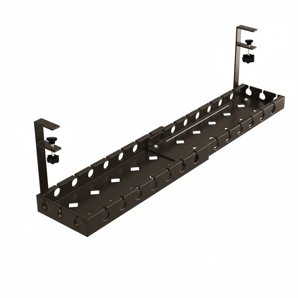Adjustable Under-Desk Cable Organizer for Clutter-Free Workspaces-Galonda