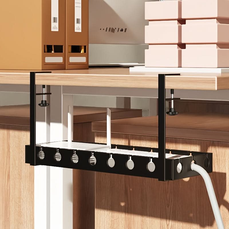 Adjustable Under-Desk Cable Organizer for Clutter-Free Workspaces-Galonda