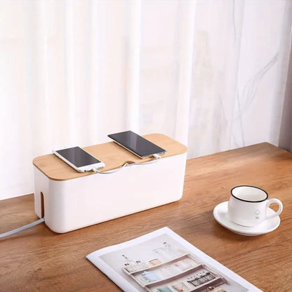 Bamboo Cable Management Box-Galonda