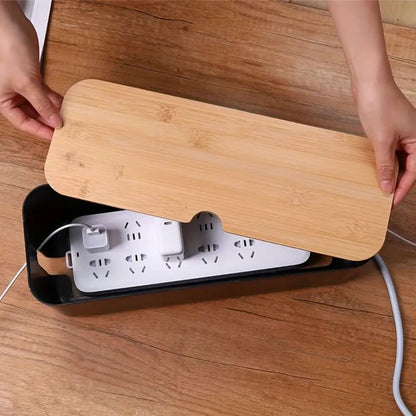 Bamboo Cable Management Box-Galonda