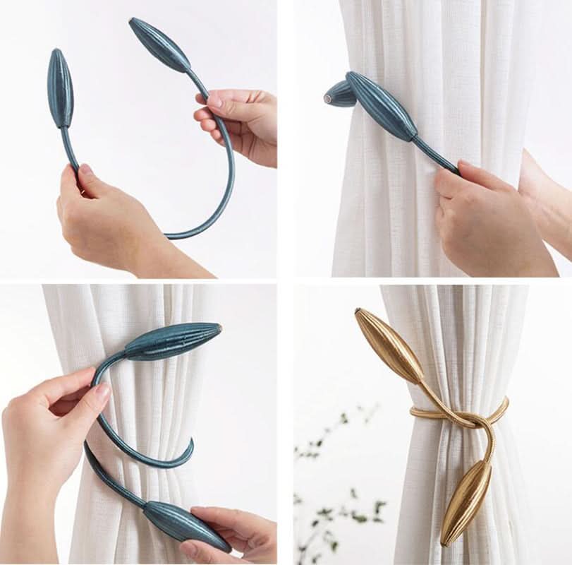 Decorative Curtain Tiebacks Easy Adjustable Fit-Galonda