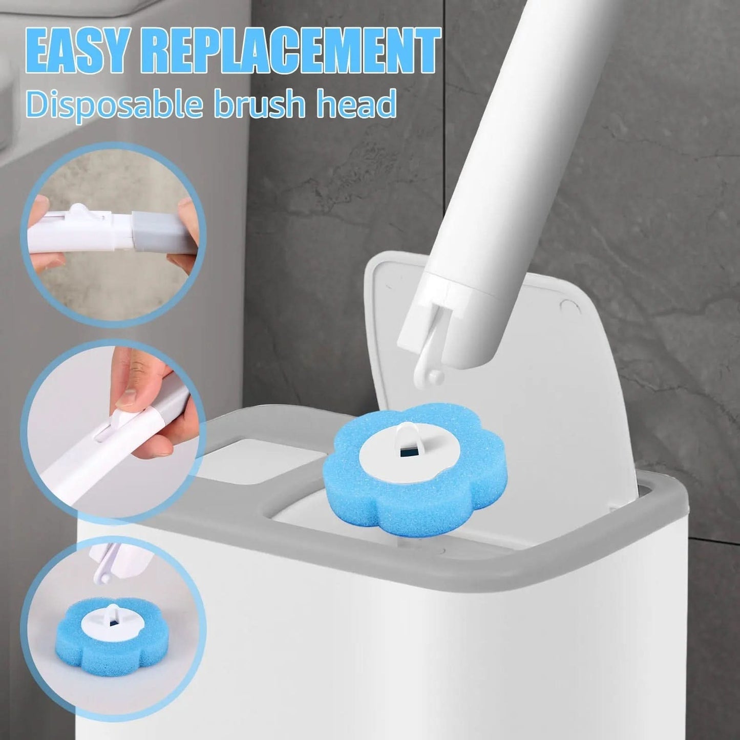 Disposable Toilet Brush Cleaning Kit-Galonda