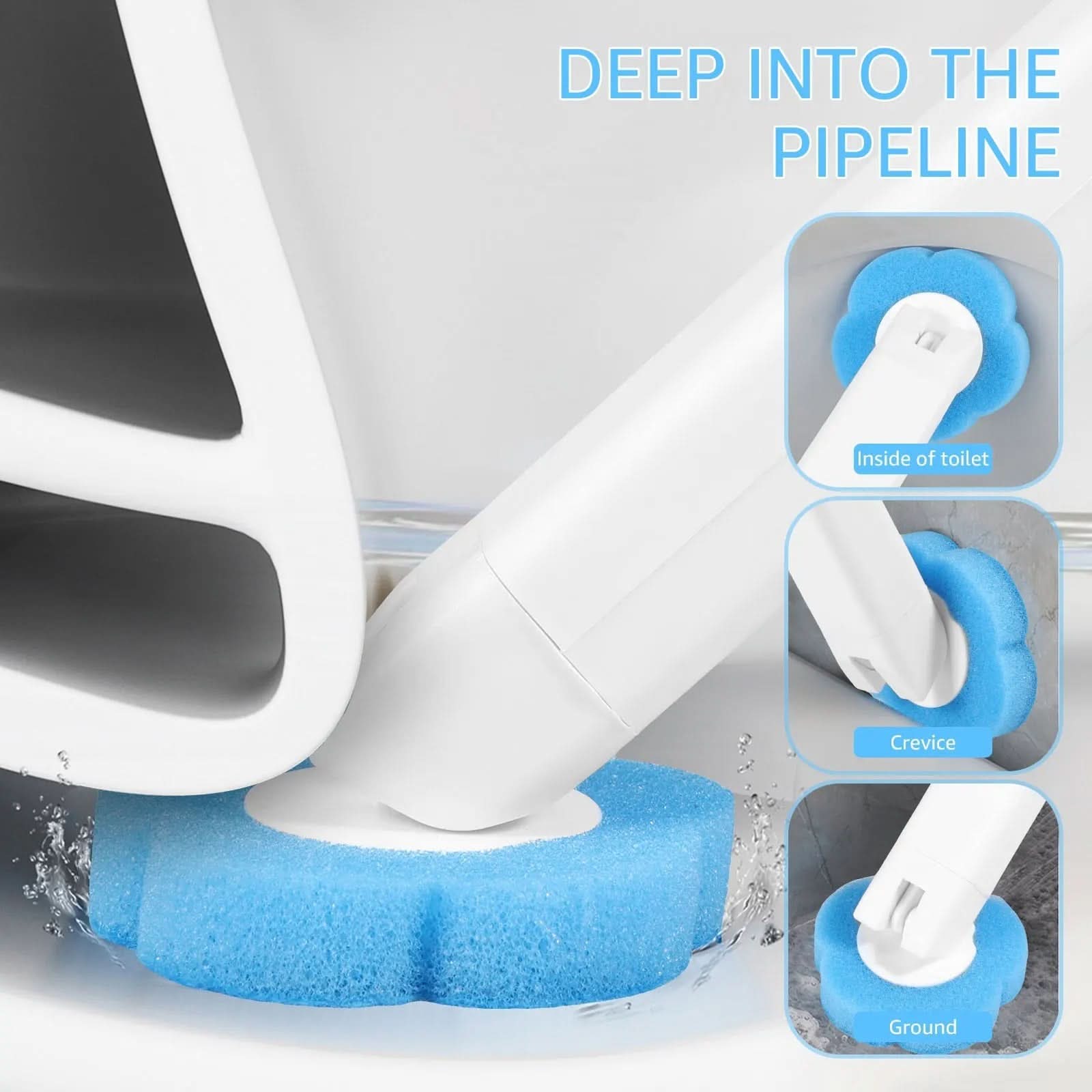 Disposable Toilet Brush Cleaning Kit-Galonda