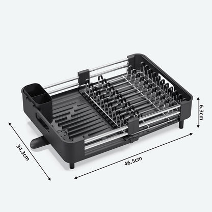 Expandable Dish Rack with Drainage Spout-Galonda