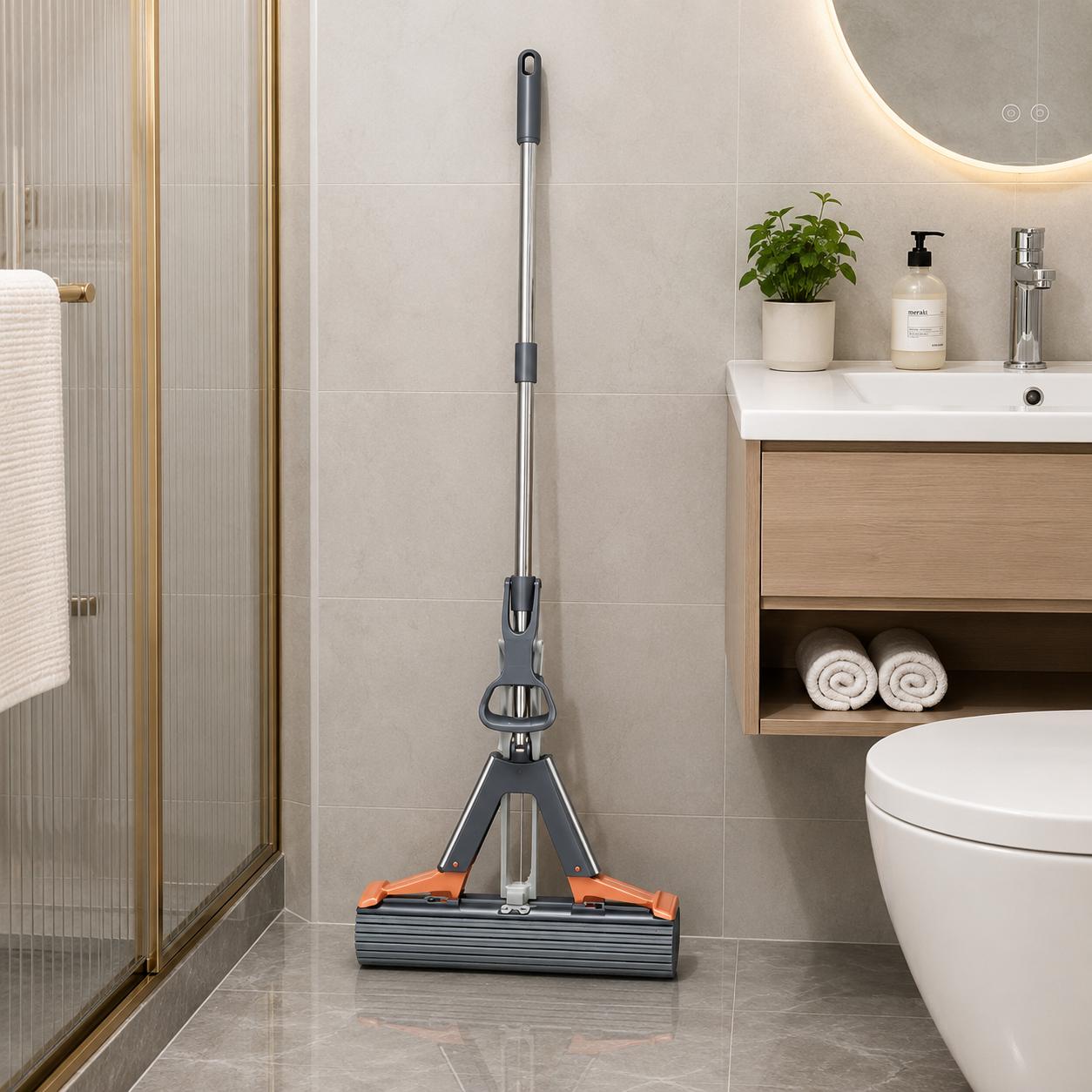 High-Absorbency Sponge Mop for Everyday Floor Cleaning-Galonda
