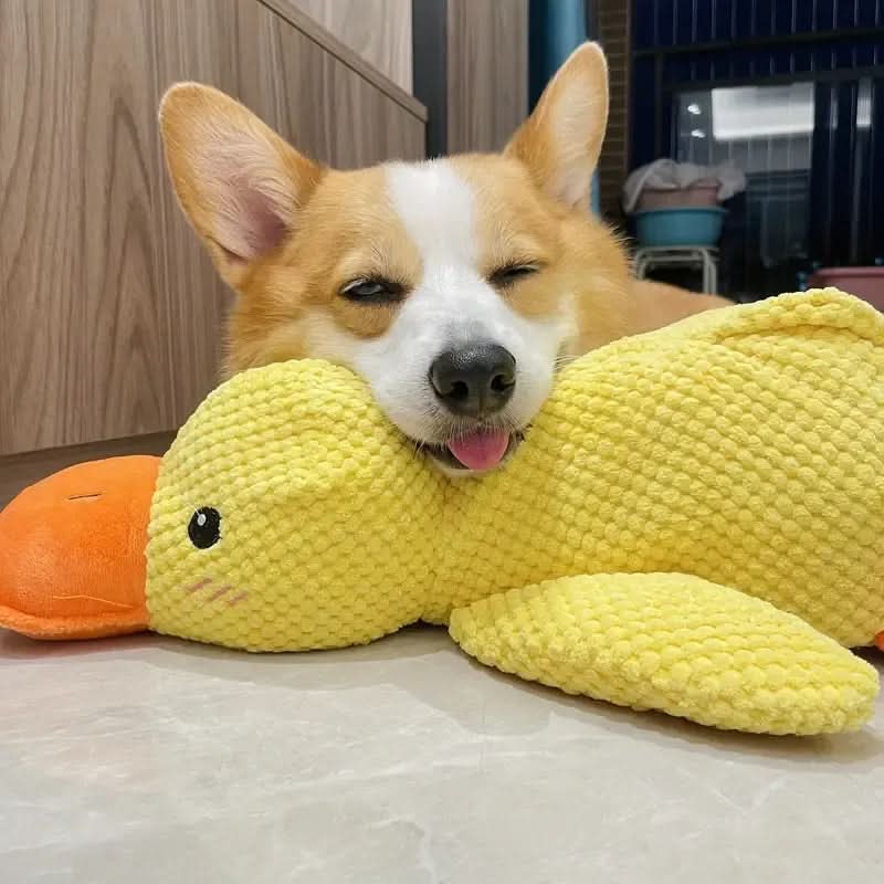 Interactive Plush Dog Toy with Quacking Sound-Galonda