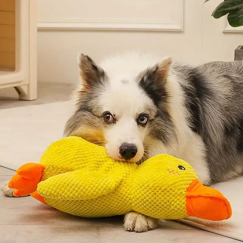 Interactive Plush Dog Toy with Quacking Sound-Galonda