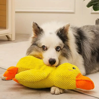 Interactive Plush Dog Toy with Quacking Sound-Galonda