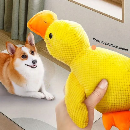 Interactive Plush Dog Toy with Quacking Sound-Galonda