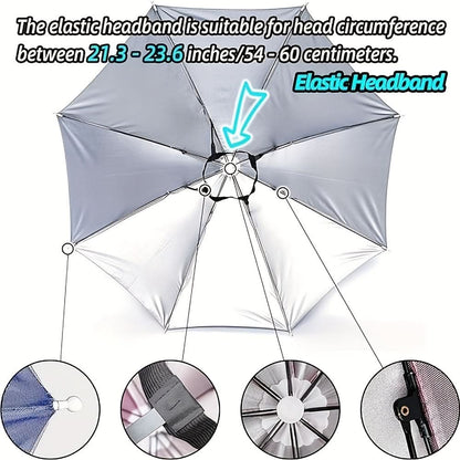 Lightweight Hands-Free Umbrella Hat-Galonda