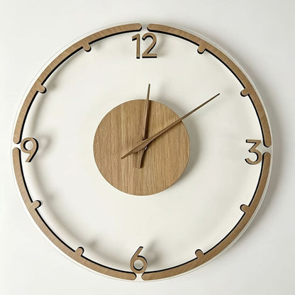 Nordwood 30 cm Minimalist Wooden Acrylic Wall Clock-Galonda