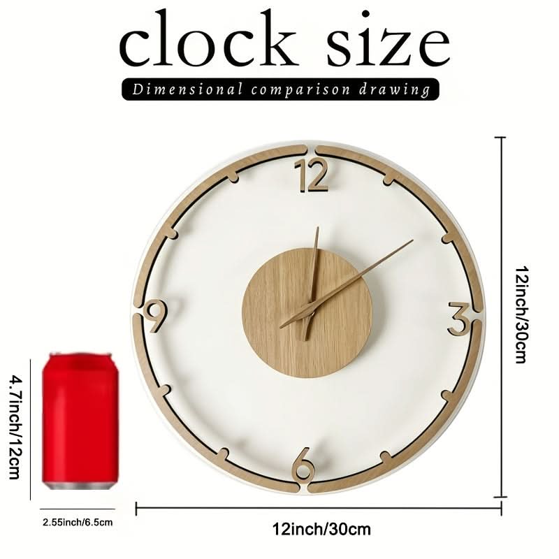 Nordwood 30 cm Minimalist Wooden Acrylic Wall Clock-Galonda