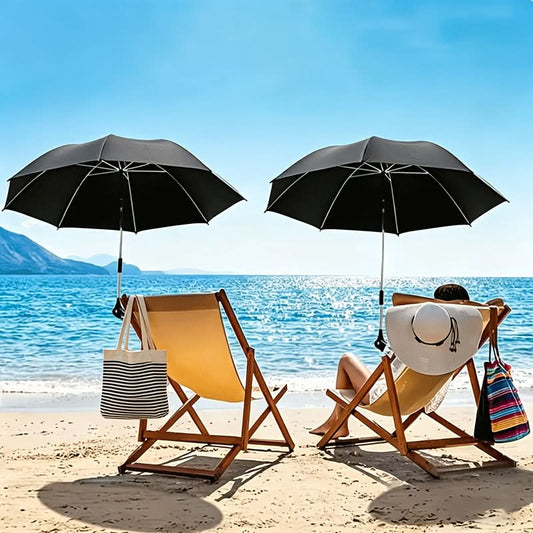 Portable Beach Chair Umbrella with 360° Adjustable Rotation-Galonda