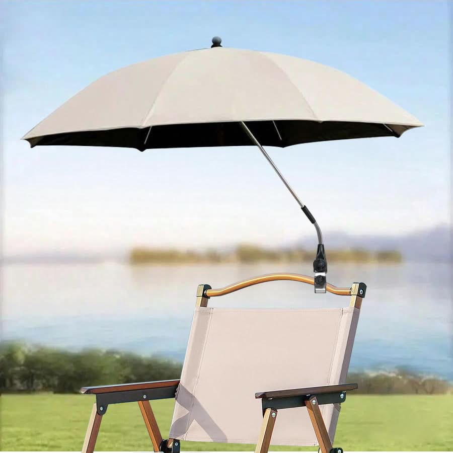 Portable Beach Chair Umbrella with 360° Adjustable Rotation-Galonda