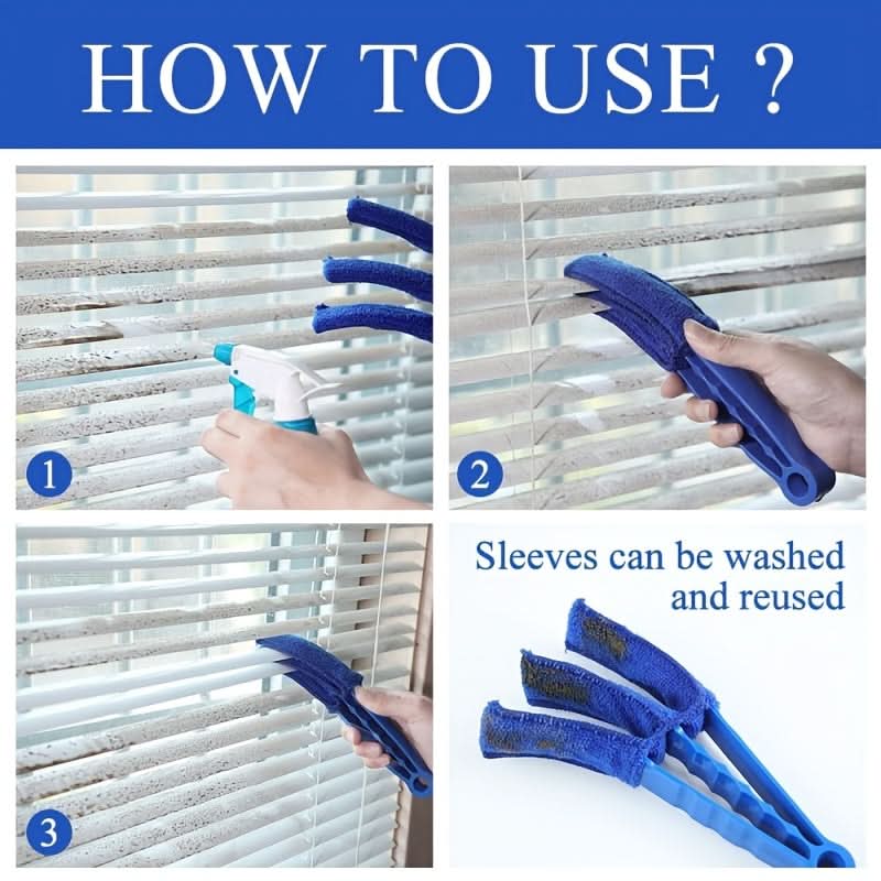 Reusable Window and Blinds Cleaning Brush for Everyday Dusting and Detail Cleaning-Galonda