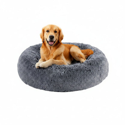 Ultra-Soft Faux Fur Donut Pet Bed for Dogs & Cats-Galonda