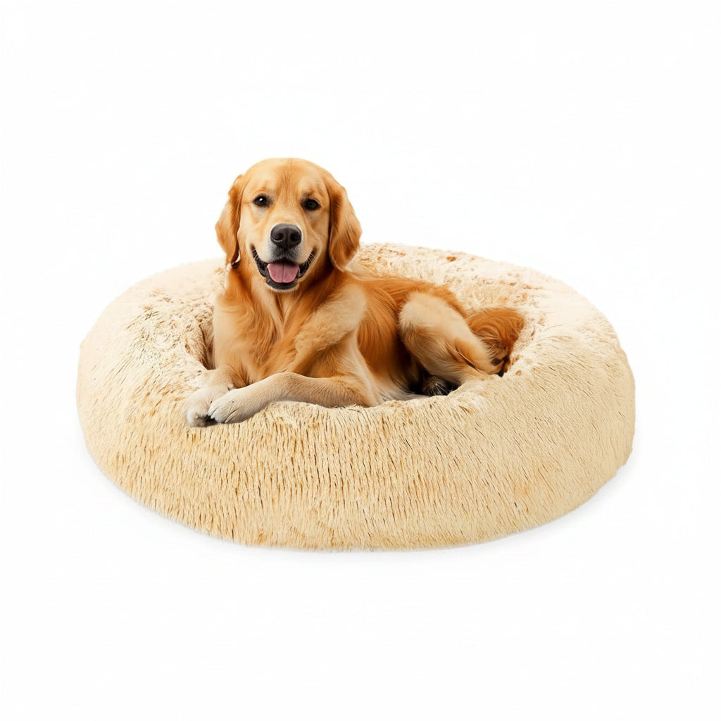 Ultra-Soft Faux Fur Donut Pet Bed for Dogs & Cats-Galonda